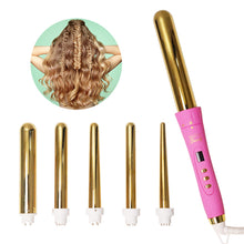 5 in 1 Hair Curler Professional Interchangeable Curling Iron Wand Set