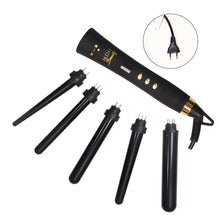5 in 1 Hair Curler Professional Interchangeable Curling Iron Wand Set