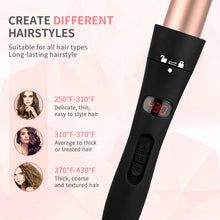 Lcd display 6 in 1 multi-function head changer curler iron