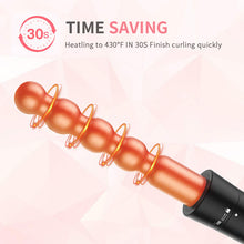 Lcd display 6 in 1 multi-function head changer curler iron