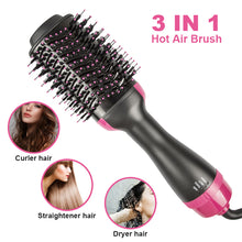 One Step Hair Dryer Electric Hot Air Brush Multifunctional Negative Dryer brush Negative Ion Generator Hair Straightener Curler