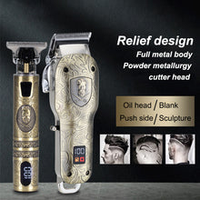 Professional Cordless Hair Trimmer Rechargeable T-Blade Trimmer Hair Clippers